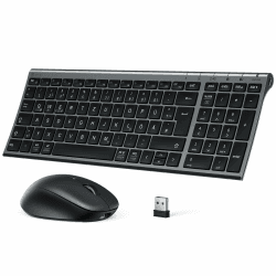 iClever Bluetooth Tastatur mit Maus Set - Kabellos und Wiederaufladbar! 💻🖱️
