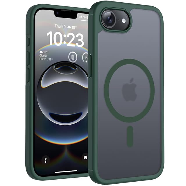 TOCOL iPhone 16e Hülle für Magsafe 📱 Stoßfest & Anti-Fingerabdruck 🛡️ Alpengrün