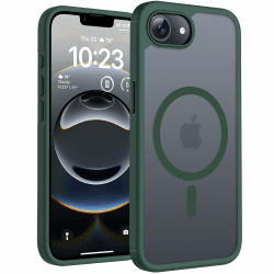 TOCOL iPhone 16e Hülle für Magsafe 📱 Stoßfest & Anti-Fingerabdruck 🛡️ Alpengrün