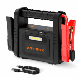 ASPERX 6000A Starthilfe Powerbank - Tragbare Auto Starthilfe für 12V Fahrzeuge 🚗🔋