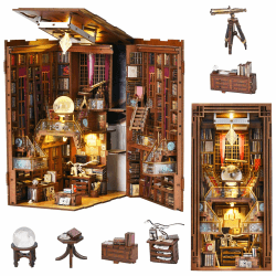 📚🏠 MiniCity Bücherecke Bausatz - DIY Miniatur Haus Bausatz Beyond Library