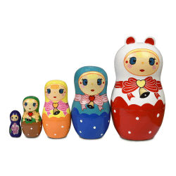 ELUTONG Nistpuppen Russische - Handgemachte Matroschka Puppe 🎁 Kinder Geburtstagsgeschenk
