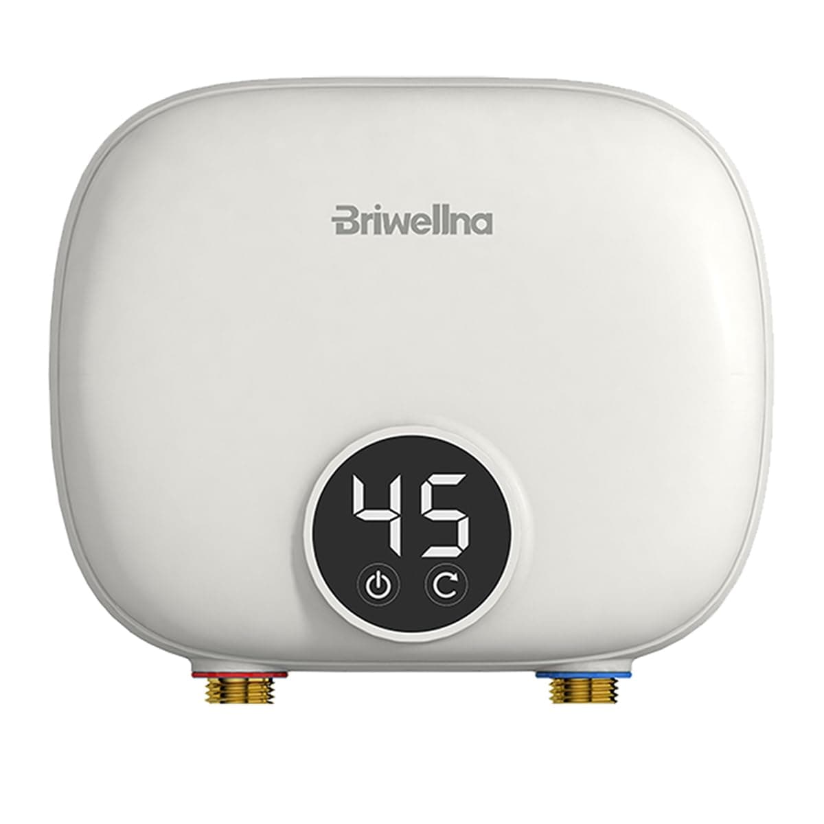 Briwellna Elektrischer Durchlauferhitzer, 5,5 kW, 220 V, Tankloser Mini-Durchlauferhitzer mit LED Digitalanzeige 🚿