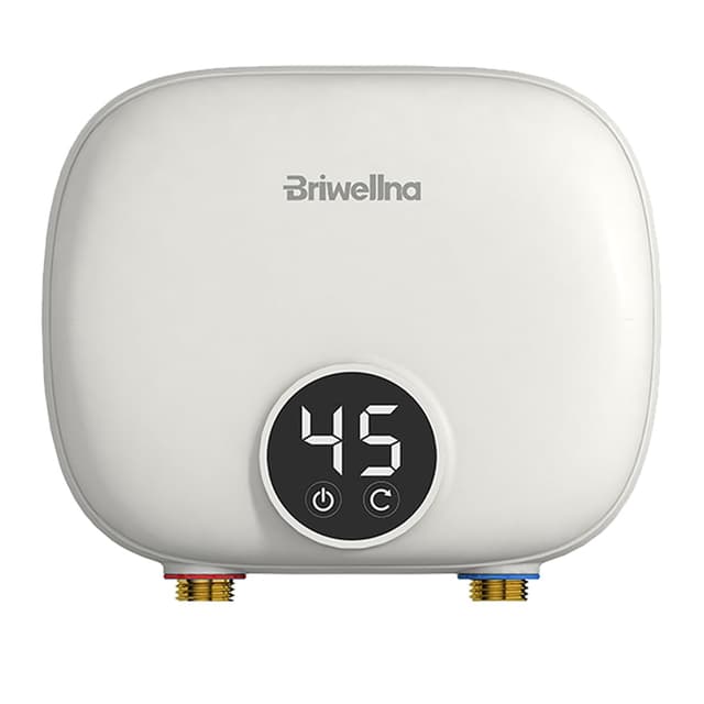 Briwellna Elektrischer Durchlauferhitzer, 5,5 kW, 220 V, Tankloser Mini-Durchlauferhitzer mit LED Digitalanzeige 🚿