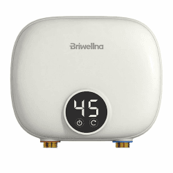 Briwellna Elektrischer Durchlauferhitzer, 5,5 kW, 220 V, Tankloser Mini-Durchlauferhitzer mit LED Digitalanzeige 🚿