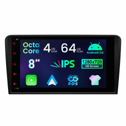 XTRONS 8 Zoll IPS HD Bildschirm Android 14 Autoradio Octa Core 4GB 64GB