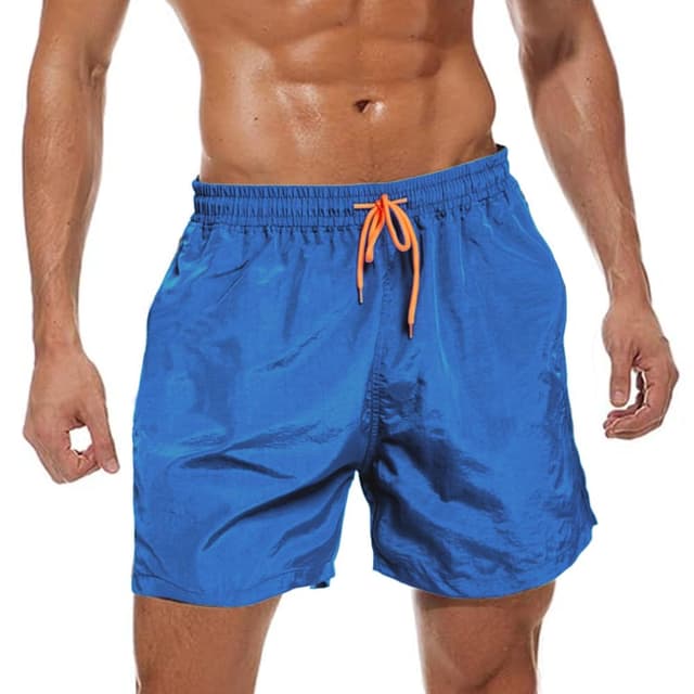 🏊‍♂️ ZOXOZ Badehose Herren Atmungsaktiv Schnelltrocknend Boardshorts Navyblau L 🌊