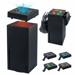 🎮🔥 Mcbazel Xbox Series X Lüfter Kühler mit 3 Geschwindigkeitsstufen und RGB-Beleuchtung 🎧🌬️