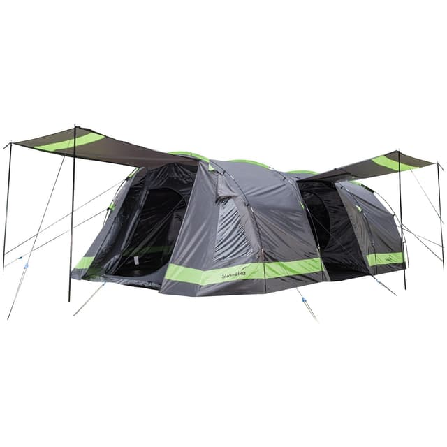 Skandika Kambo Tunnelzelt für 6 Personen | XL Familienzelt für Camping ⛺️