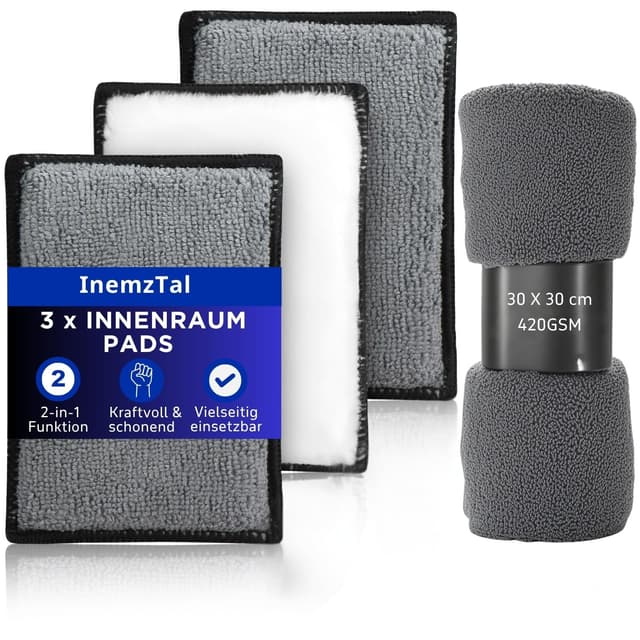 🚗 Auto Innenraum Scrub Pads Set 🧼✨