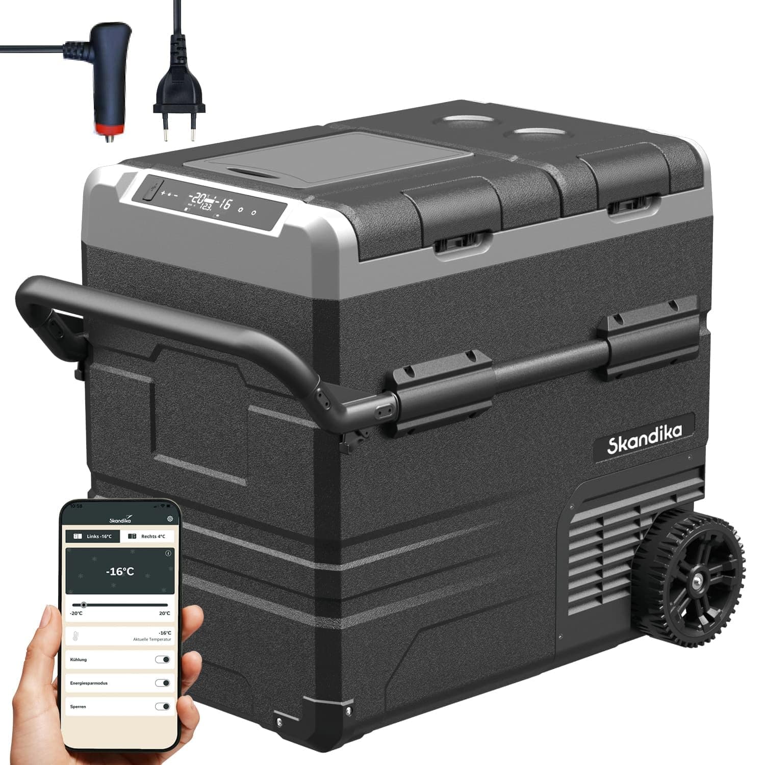 🚗😎 Skandika Auto-Gefrierbox 55 L mit App | Kühl- und Gefrierfunktion | Leise und Energiesparend 🌞❄️