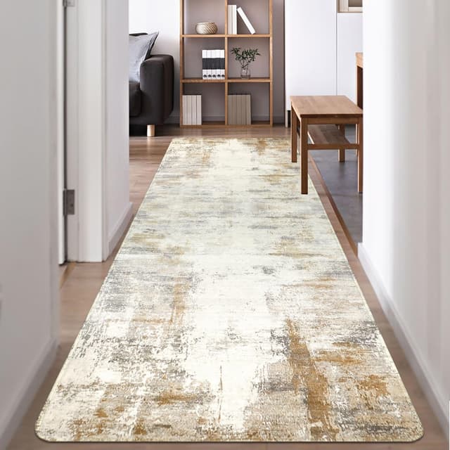 Angebote: Famibay Teppich Läufer 80x300cm Beige Braun 🌟🏡