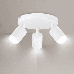 Angebote: Ketom GU10 Deckenstrahler LED - Deckenstrahler 3 Flammig Rund - LED Deckenleuchte Schwenkbar - Weiße Deckenlampe Spot
