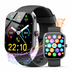 Smartwatch Herren Damen mit Telefonfunktion | 1.91" Fitnessuhr Damen | IP68 Wasserdicht Sportuhr