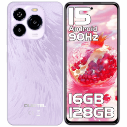 📱 OUKITEL C65 Android 15 Smartphone Ohne Vertrag | 6.7" HD+ 90Hz | 16GB+128GB/1TB | 50MP+8MP Kamera | 5150mAh Akku | Dual SIM | Violett
