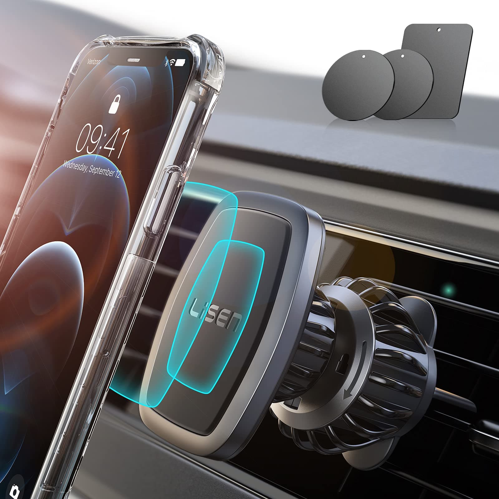 🚗 LISEN Handyhalterung Auto Magnet 2024 Upgrade 📱