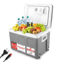 🌞 TZS First Austria - Elektrische Kühlbox 45L für Auto & Steckdose 🚗🔌