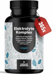 🔋 Elektrolyte Komplex - 365 Kapseln für Jahresvorrat 🌟