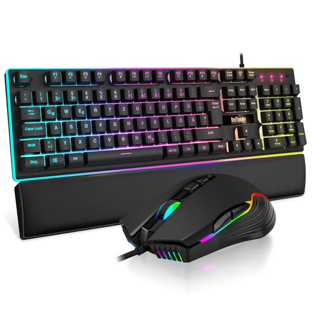 RedThunder K10 Gaming Tastatur und Maus Set - Hochleistungs-Gaming-Zubehör für PC-Gamer! 🎮