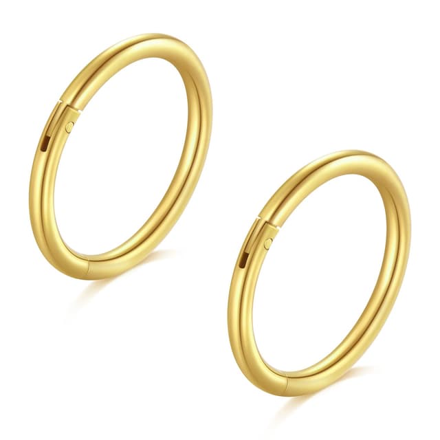 Longita 2 Stück Nasenpiercing Ring Helix Piercings Piercing Ohr Septum Piercing Nasenring Piercing Ohrpiercing Conch Knorpel Piercing Ring - Angebot!
