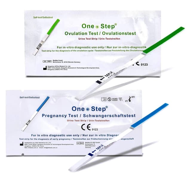 🌺🌟 One+Step Kombipaket: 40 x Ovulationstest + 10 x Schwangerschaftstest 🌟🌺