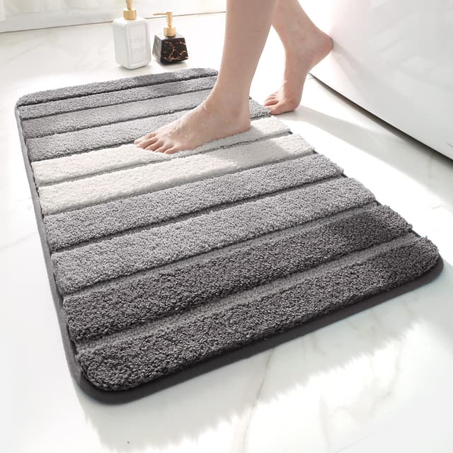 🛁 DEXI Badezimmerteppich 40 x 60 cm - Rutschfest & Saugfähig 🚿