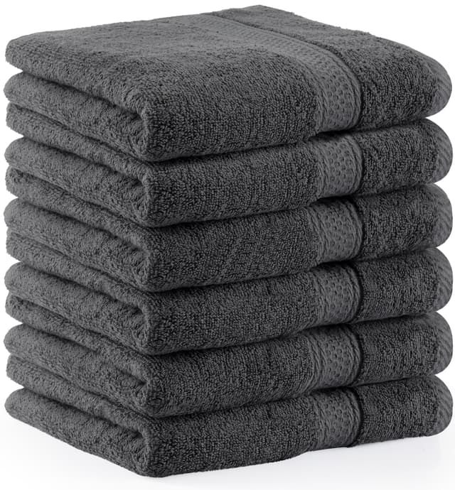 🌟 Utopia Towels - 6er Pack Frottee Handtücher 50x100 cm mit Aufhängeschlaufe