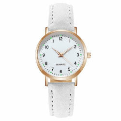 🌟 AOOSU Damenuhr Leder - Damen Analog Quarz Uhr mit Leder Armband