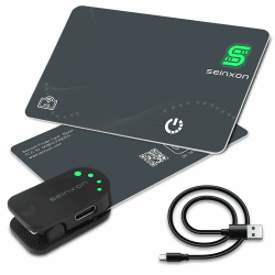 🔒📱 Wallet Finder RFID-Blockierkarte IP68 Artikel-Tracker mit Ladeclip
