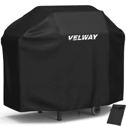 🔥 Velway Grillabdeckung Wetterfest Gasgrill Abdeckhaube - Reißfest UV Wasserdicht Staubdicht Schwarz 210D-147x61x117cm