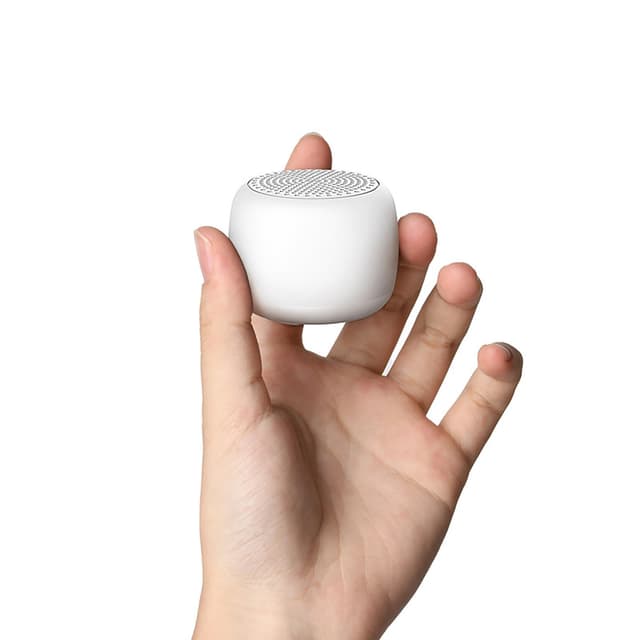Weiße Rauschmaschine Babelio Mini-Soundmaschine für Erwachsene, Kinder, Babys 🌙 | 15 Sounds ohne Schleife | Timer | Einfach zu transportieren - Weiß Pocket Mini