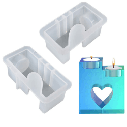 🕯️🎁 2 Stück Kerzenhalter Silikonformen - Kreative Kerzenständer für DIY-Projekte