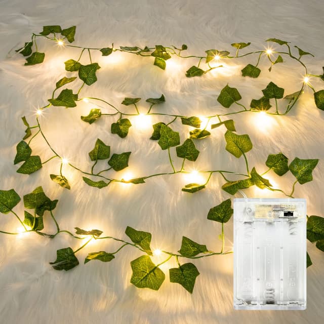 🌿🌟 Romantische Efeu Lichterkette mit Zeitfunktion - Deal!