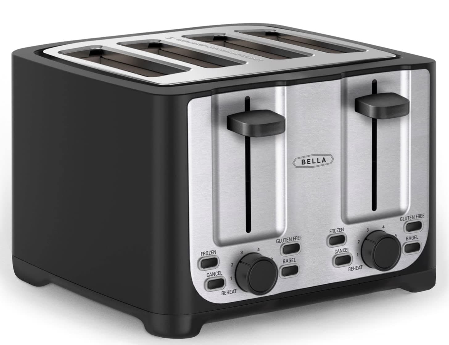 🔥 Tolles Angebot: Bella 4-Scheiben-Toaster in Schwarz mit Edelstahl 🔥