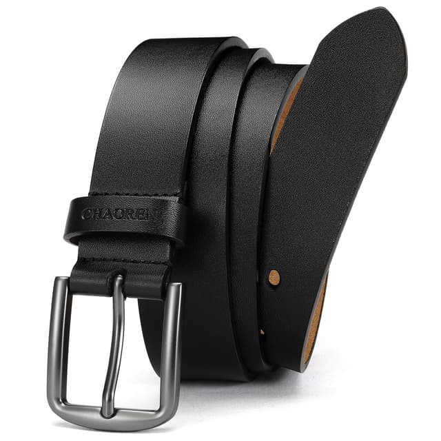 CHAOREN Ledergürtel Herren Schwarz 35mm für Jeans 🌟
