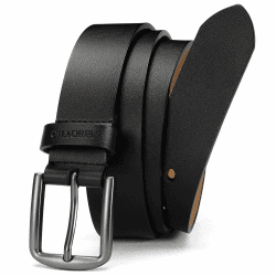 CHAOREN Ledergürtel Herren Schwarz 35mm für Jeans 🌟