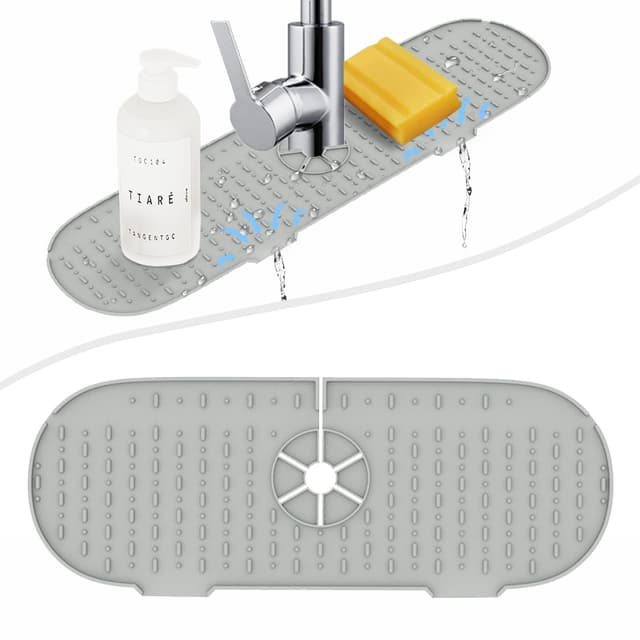 Silikon Wasserhahn Matte - Spritzschutz für Küchenarmaturen
