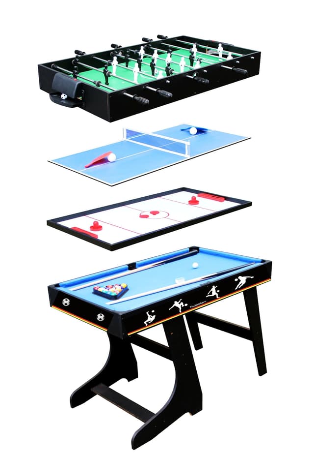 Izzy Multifunktionale Spieltische 4-in-1-Tisch und Einzeltisch 🎮🎱🏓⚽