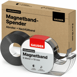GAUDER Magnetband im Spender - Selbstklebender Magnetstreifen 🧲