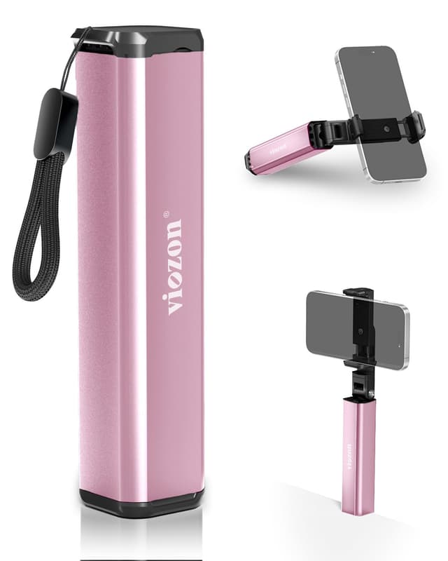 Viozon Handyhalterung Flugzeug, Reise Gadgets, faltbar für den Tisch, geeignet für 4,6-6,9 Zoll Handy, Rosa