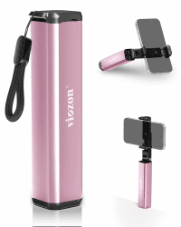 Viozon Handyhalterung Flugzeug, Reise Gadgets, faltbar für den Tisch, geeignet für 4,6-6,9 Zoll Handy, Rosa