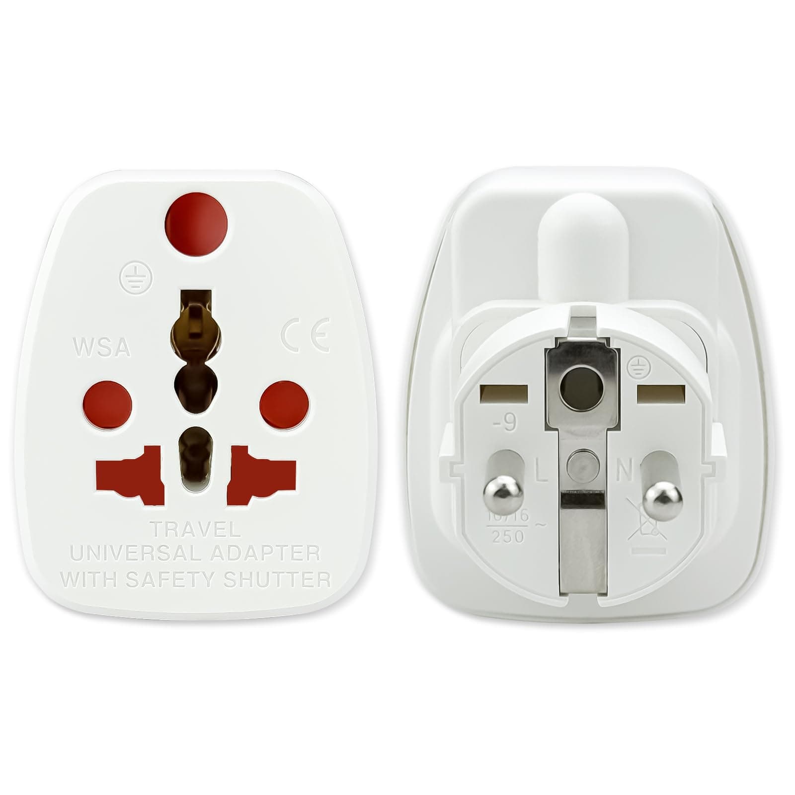 🔌🌍 2 Stück Universal Adapter UK auf EU, USA Deutschland Stecker | Stecker adapters