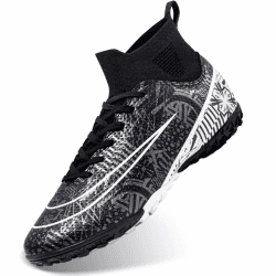 🔥 DimaiGlobal Fußballschuhe Herren High Top Spike Microfaser Cleats 44 EU Schwarz Tf 🚀