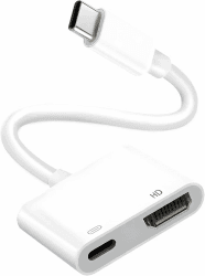 🔌📺 USB C auf HDMI Adapter 4K 2 in 1 - 100W PD Port - Kompatibel mit iPhone/iPad Pro/Samsung Galaxy - Plug-and-Play