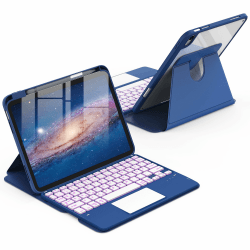 CACOE Drehbare Hülle mit Tastatur für iPad (A16) 11/10 Generation