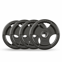 PhysKcal Olympionische Hantelscheiben - Set, Ø50 mm Bohrung | 1,25-20 kg, Schwarz