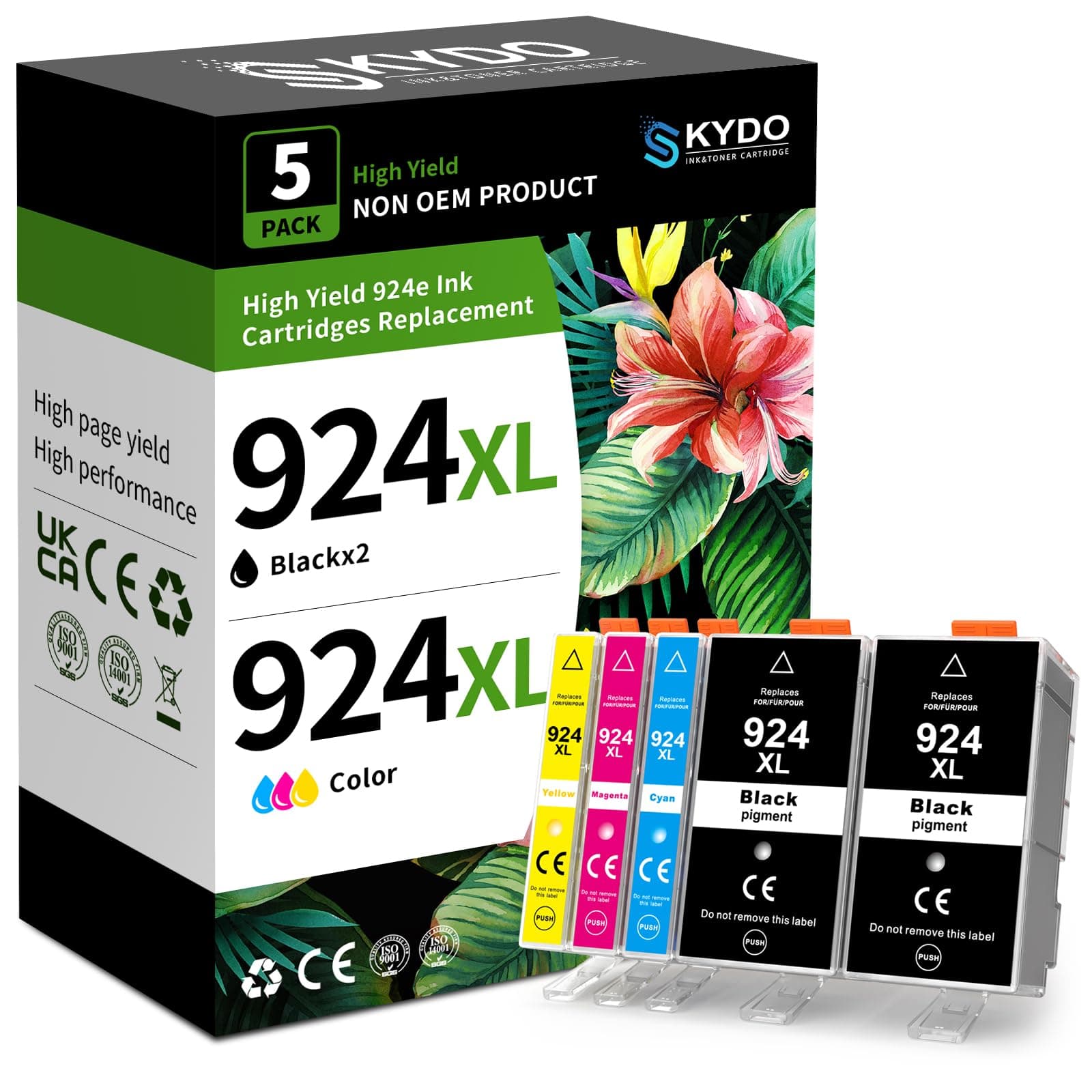 Skydo 924e 924 Tintenpatrone Kompatibel mit HP 924e Patronen