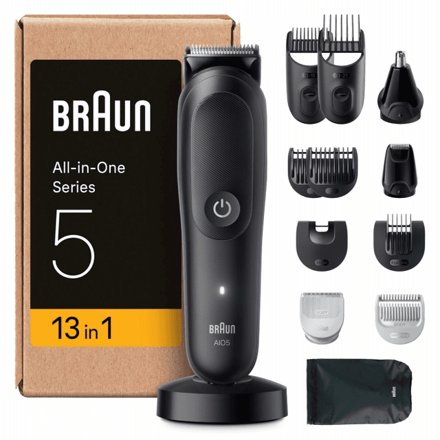 Braun All-in-One Series 7, 13-in-1 Multigroomer, Haarschneidemaschine 🧔🏻👨🏻‍🦰👃🏻, Barttrimmer, Nasenhaartrimmer