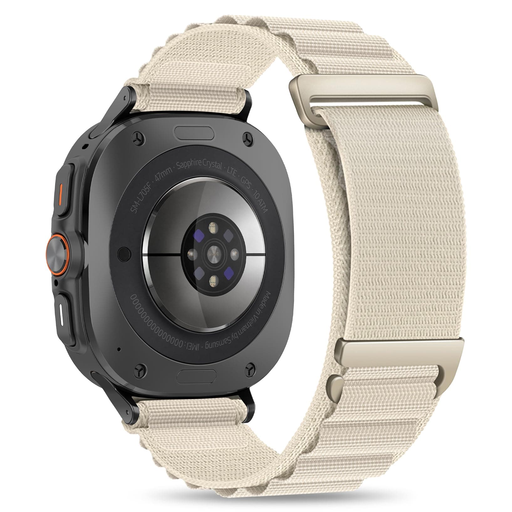 Wizvv Alpine Loop Armband für Samsung Galaxy Watch Ultra 47 mm - Nylon Sport Loop Ersatzarmband