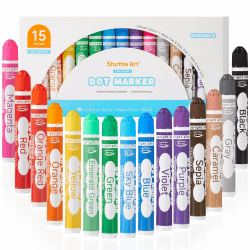 Shuttle Art Dot Markers - 15 farbige Kinderstifte 🎨